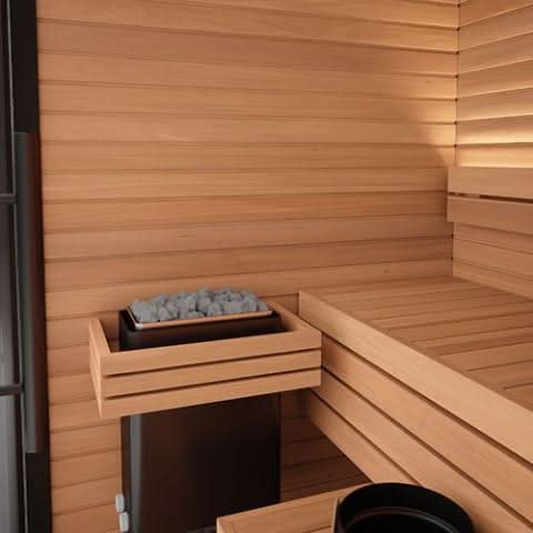 Auroom Saunas Auroom Mira S 1-2 Person Outdoor Modular Cabin Sauna Kit