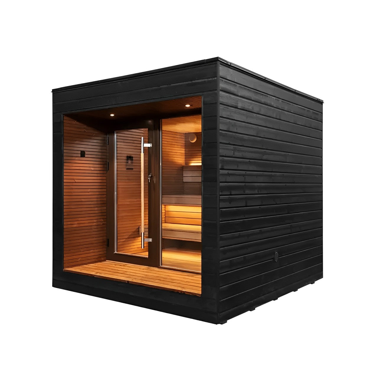 Auroom Saunas Auroom Arti 5 Person Modular Outdoor Cabin Sauna