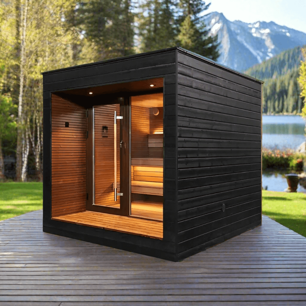 Auroom Saunas Auroom Arti 5 Person Modular Outdoor Cabin Sauna
