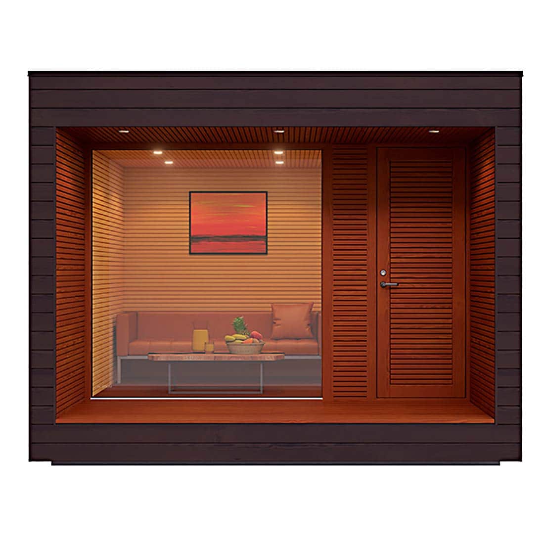 Auroom Saunas Auroom Natura 5 Person Outdoor Lounge Cabin