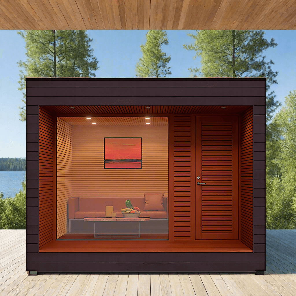 Auroom Saunas Auroom Natura 5 Person Outdoor Lounge Cabin