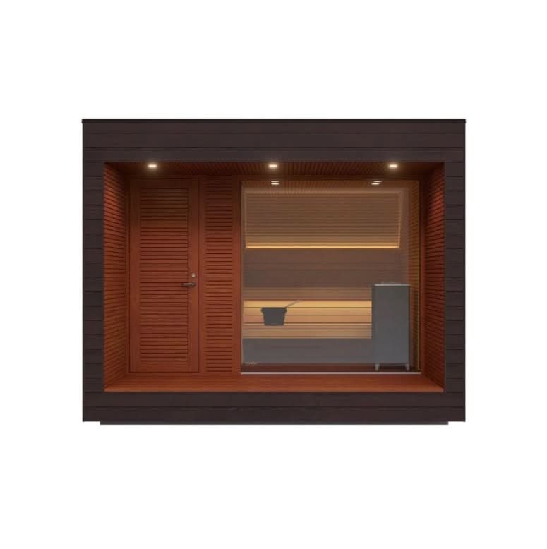 Auroom Saunas Auroom Natura Modern Outdoor Sauna with Changing Room