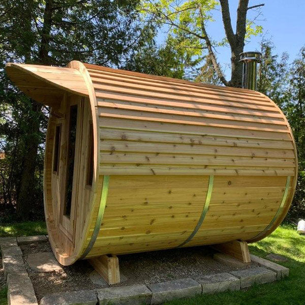 Dundalk LeisureCraft Saunas Dundalk LeisureCraft Panoramic Sauna Knotty Cedar - Wood Heated