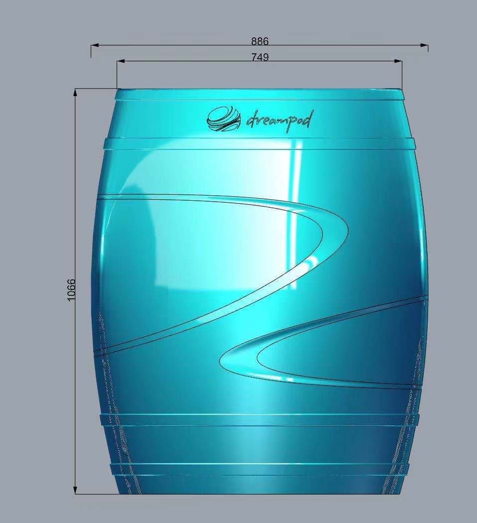 Dreampod Cold Plunge Tubs Dreampod Cold Plunge Barrel with Chiller