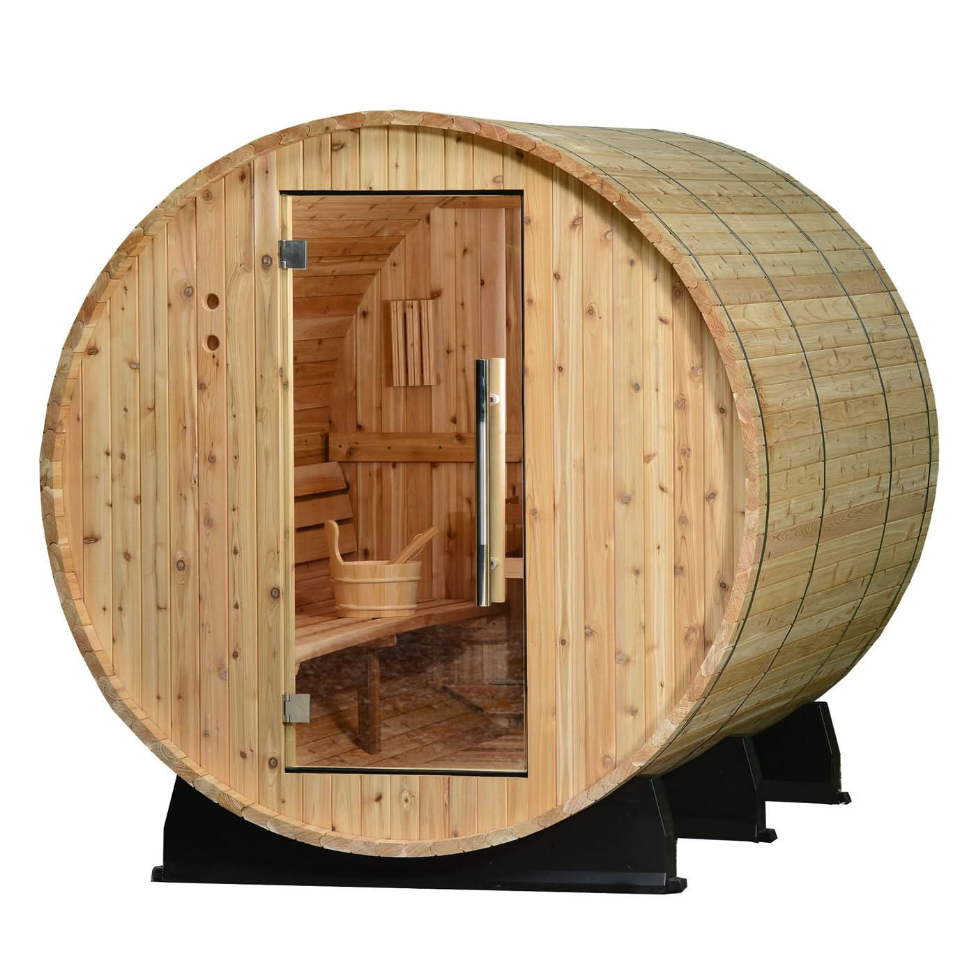 Almost Heaven Saunas Almost Heaven Princeton 6 Person Standard Barrel Sauna