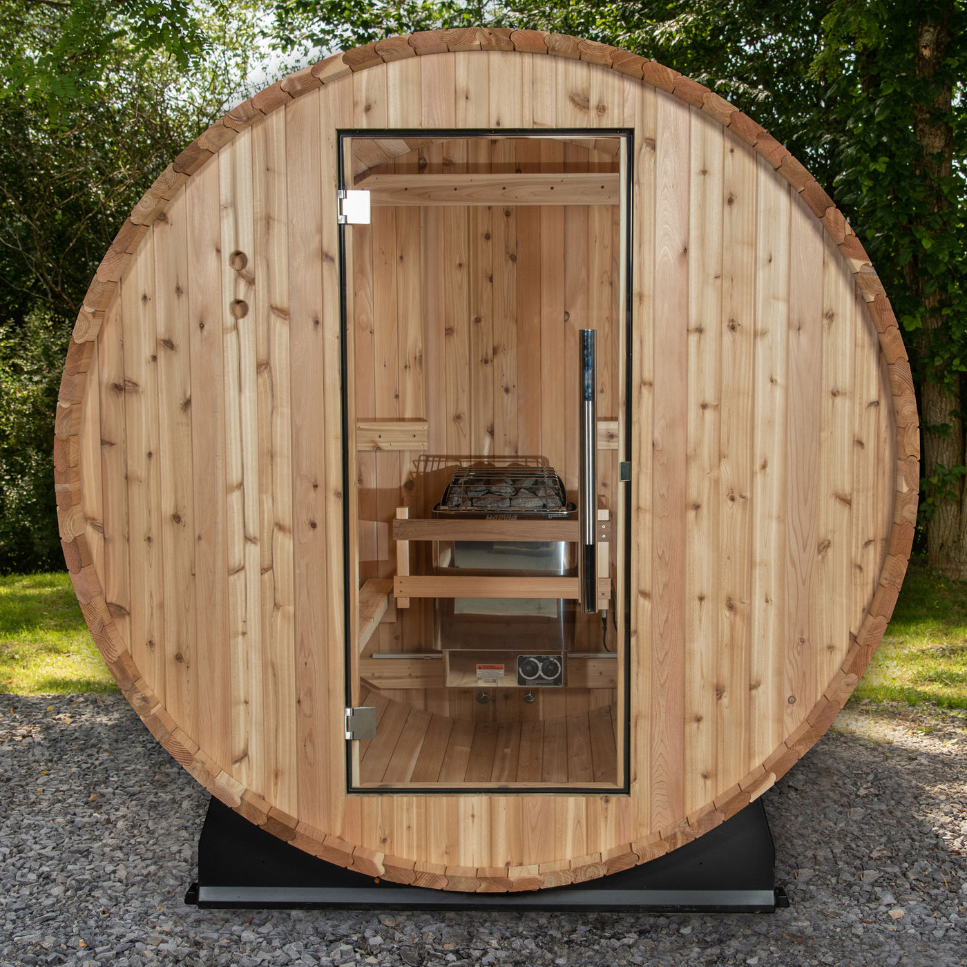 Almost Heaven Outdoor Sauna Almost Heaven Watoga 4-Person Standard Barrel Sauna