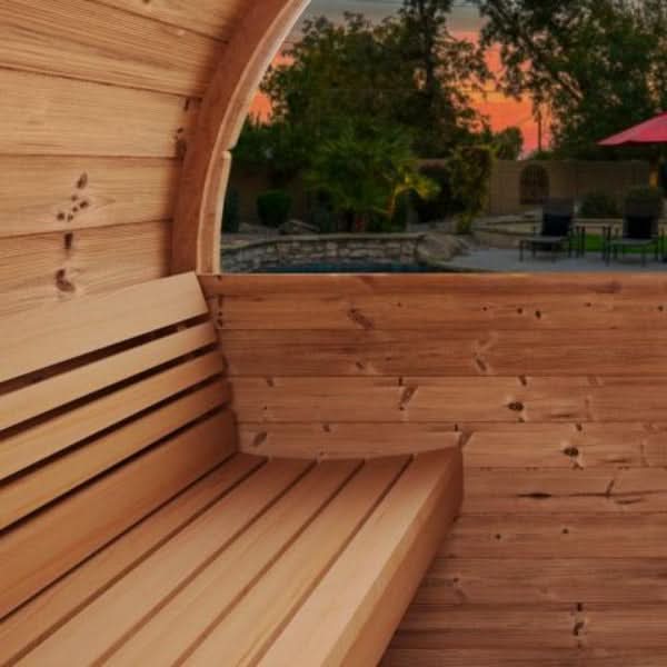 SaunaLife Saunas SaunaLife Model E8W 6 Person Sauna Barrel - Window