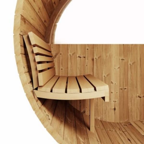 SaunaLife Saunas SaunaLife Model E6W 3 Person Sauna Barrel - Window