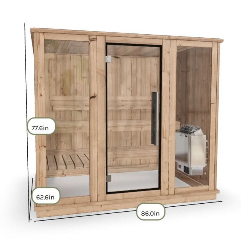 Almost Heaven Saunas Almost Heaven 6 Person Bridgeport Indoor Sauna