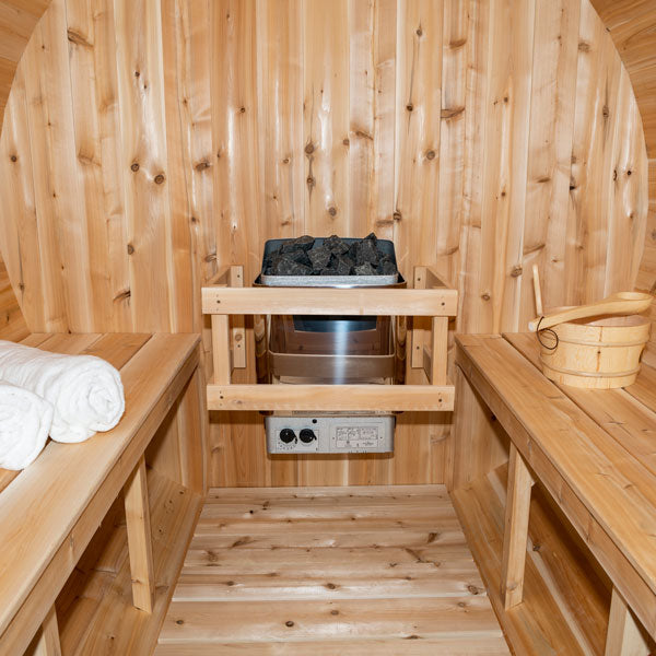 Dundalk LeisureCraft Saunas Dundalk LeisureCraft Canadian Timber Serenity 3-4 Person Barrel Sauna CTC2245W
