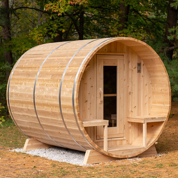 Dundalk LeisureCraft Saunas Dundalk LeisureCraft Canadian Timber Serenity 3-4 Person Barrel Sauna CTC2245W