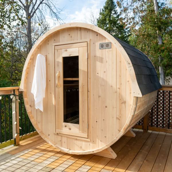 Dundalk LeisureCraft Saunas Dundalk LeisureCraft Canadian Timber Harmony 3-4 Person Barrel Sauna