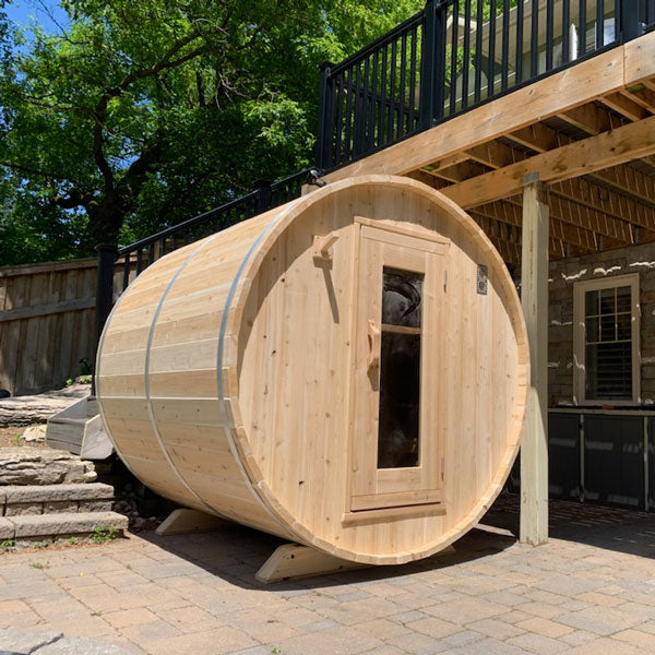 Dundalk LeisureCraft Saunas Dundalk LeisureCraft Canadian Timber Harmony 3-4 Person Barrel Sauna