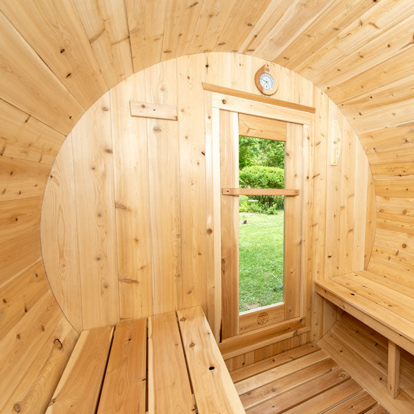 Dundalk LeisureCraft Saunas Dundalk LeisureCraft Canadian Timber Harmony 3-4 Person Barrel Sauna