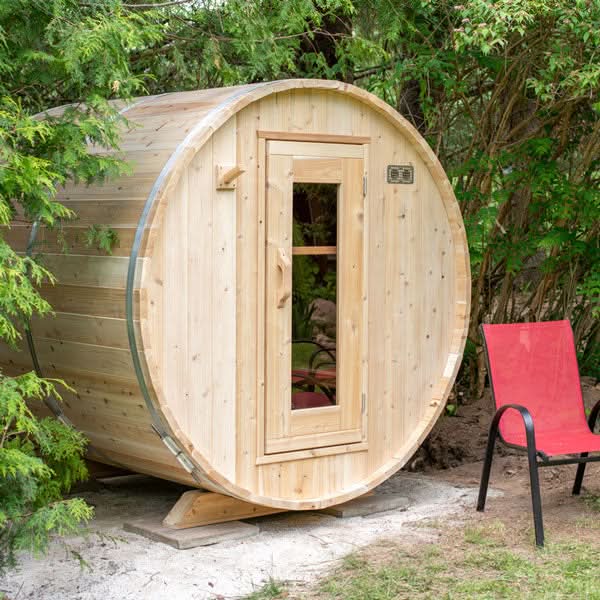 Dundalk LeisureCraft Saunas Dundalk LeisureCraft Canadian Timber Harmony 3-4 Person Barrel Sauna