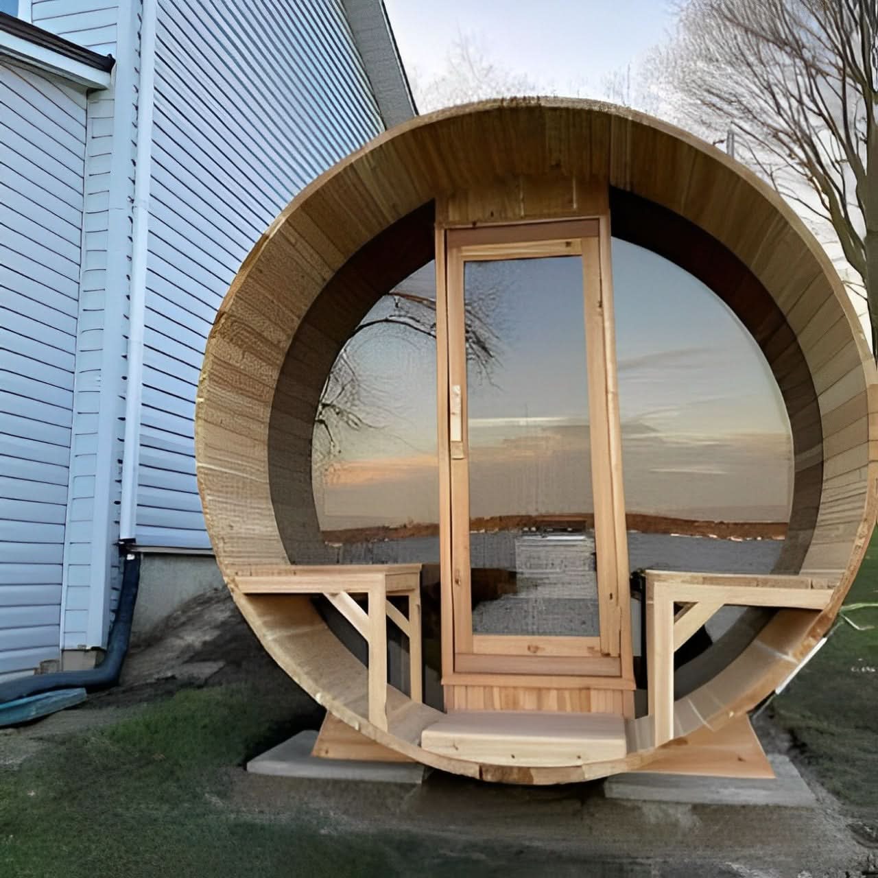 Dundalk LeisureCraft Saunas Dundalk LeisureCraft Tranquility MP Barrel Sauna