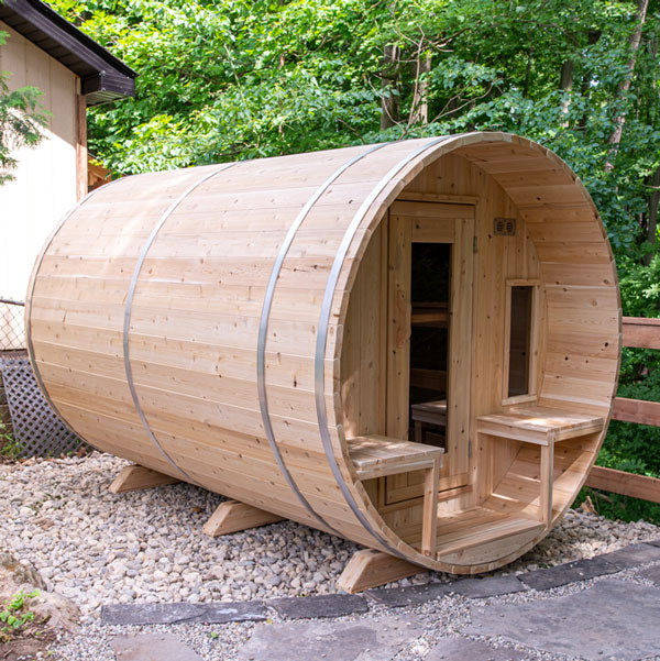 Dundalk LeisureCraft Saunas Dundalk LeisureCraft Canadian Timber Tranquility 4-5 Person Barrel Sauna CTC2345