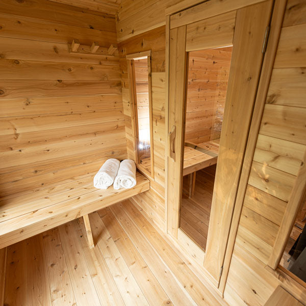 Dundalk LeisureCraft Saunas Dundalk LeisureCraft Canadian Timber Georgian 5-6 Person Cabin Sauna with Changeroom