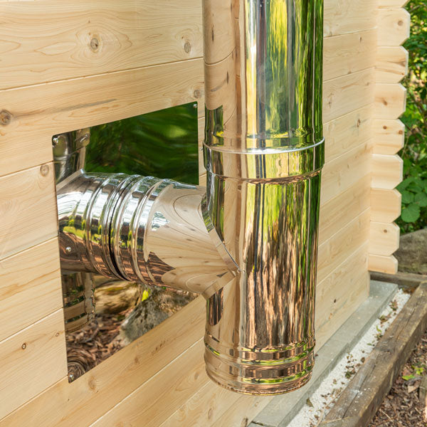 Dundalk LeisureCraft Saunas Dundalk LeisureCraft Canadian Timber Georgian 5-6 Person Cabin Sauna with Changeroom