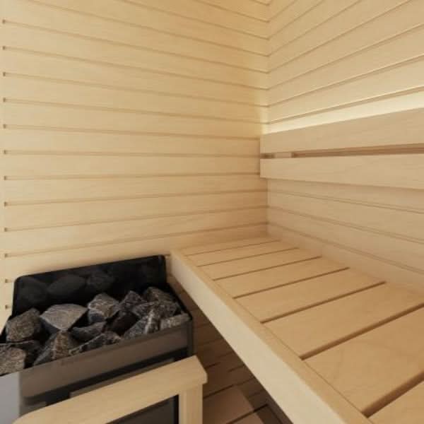 Auroom Saunas Auroom Cala Glass Mini Sauna Kit-Aspen