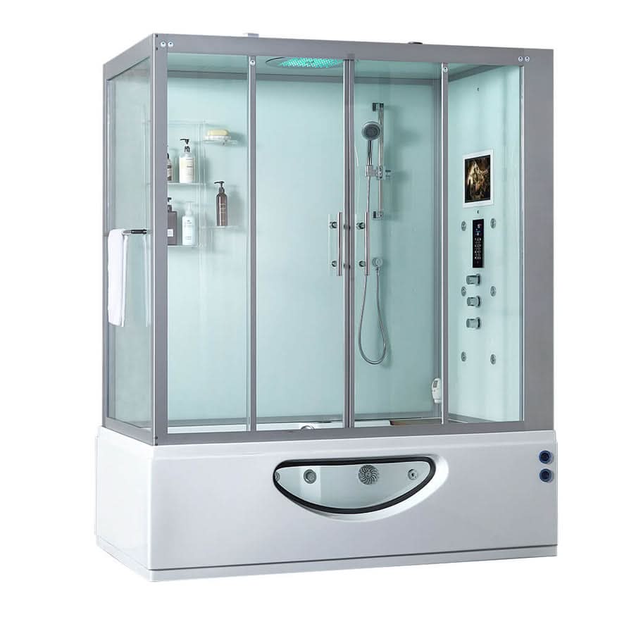 Maya Bath Showers Maya Bath Catania Platinum 2-Person Freestanding Steam Shower