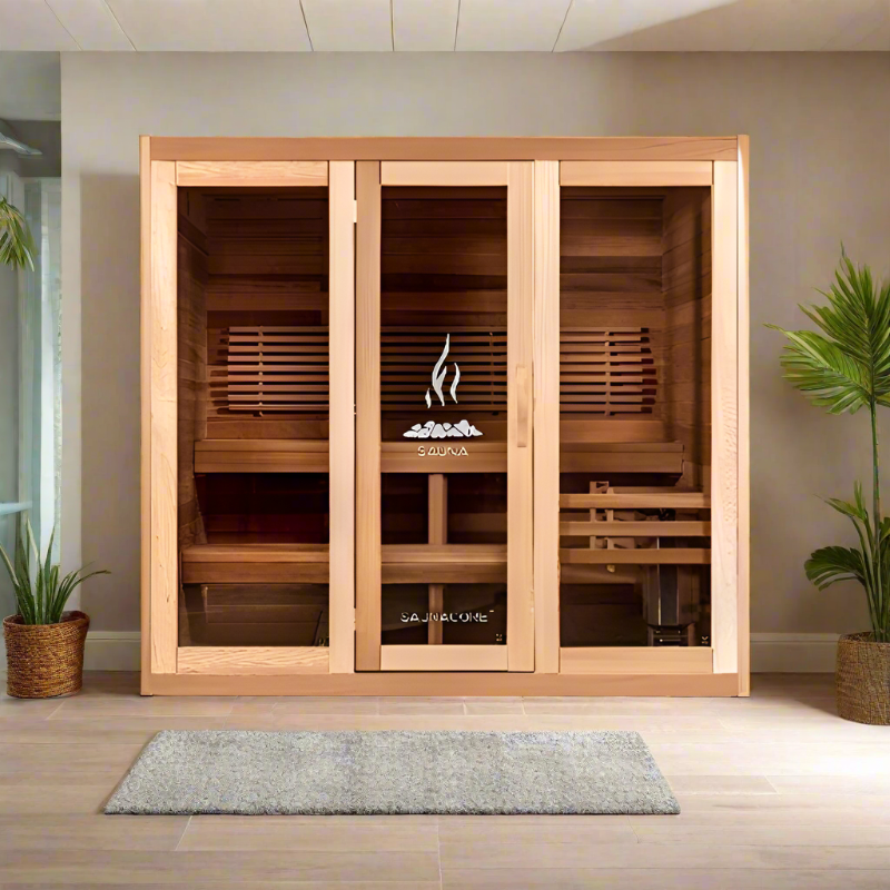 Saunacore Saunas Saunacore Traditional Modular Series C4x5 with KW 4 SE Heater
