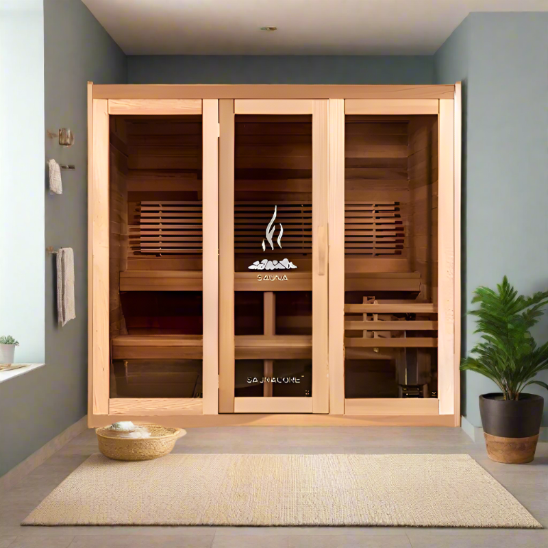 Saunacore Saunas Saunacore Traditional Modular Series C5X6 with Kw 5 SE Heater