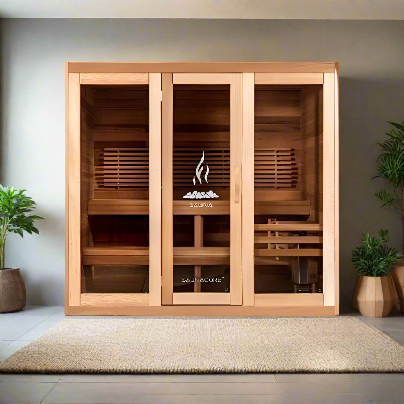 Saunacore Traditional Modular Series C4X8 with Kw 5 SE Heater - My Sauna World