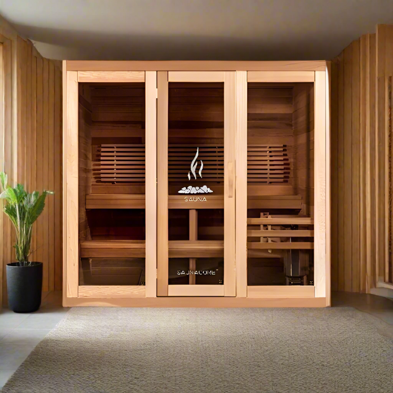 Saunacore Saunas Saunacore Traditional Modular Series C6X6 with Kw 6 SE Heater