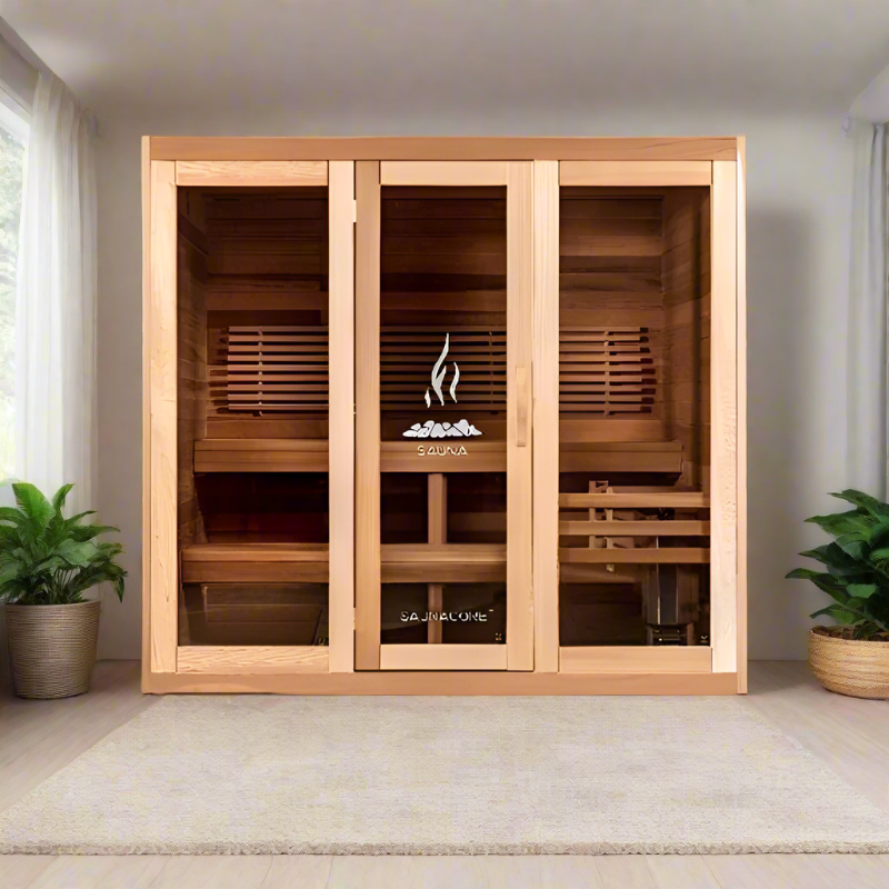 Saunacore Saunas Saunacore Traditional Modular Series C8X10 with Kw 12 SE Heater