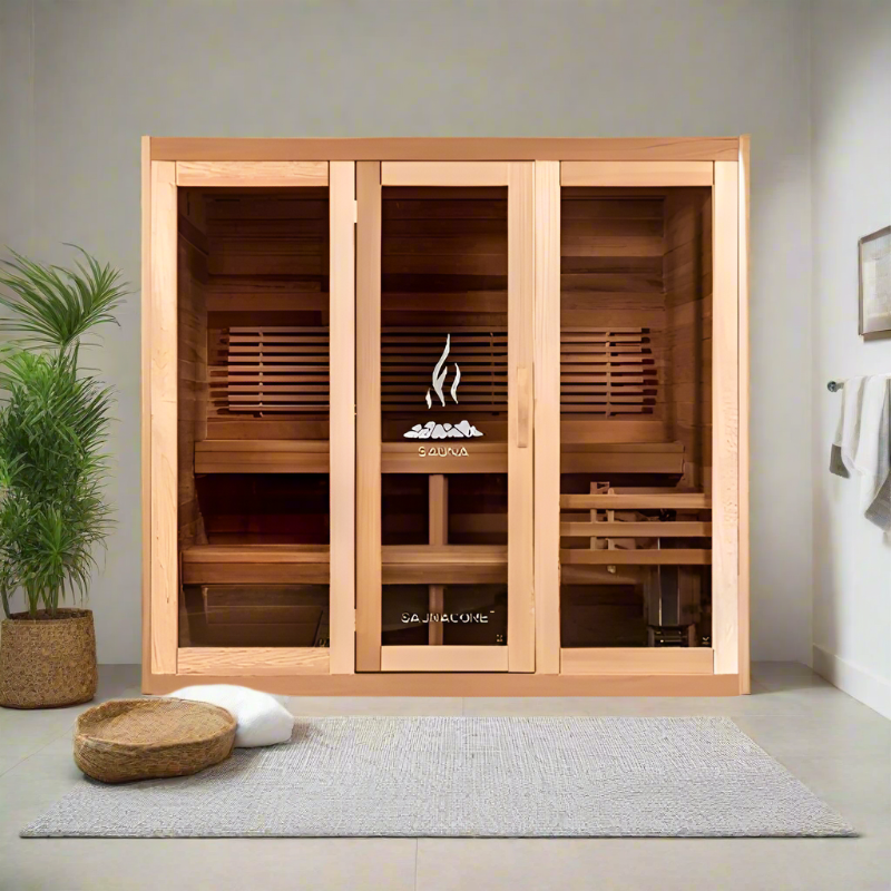Saunacore Saunas Saunacore Traditional Modular Series C5X5 with Kw 4 SE Heater