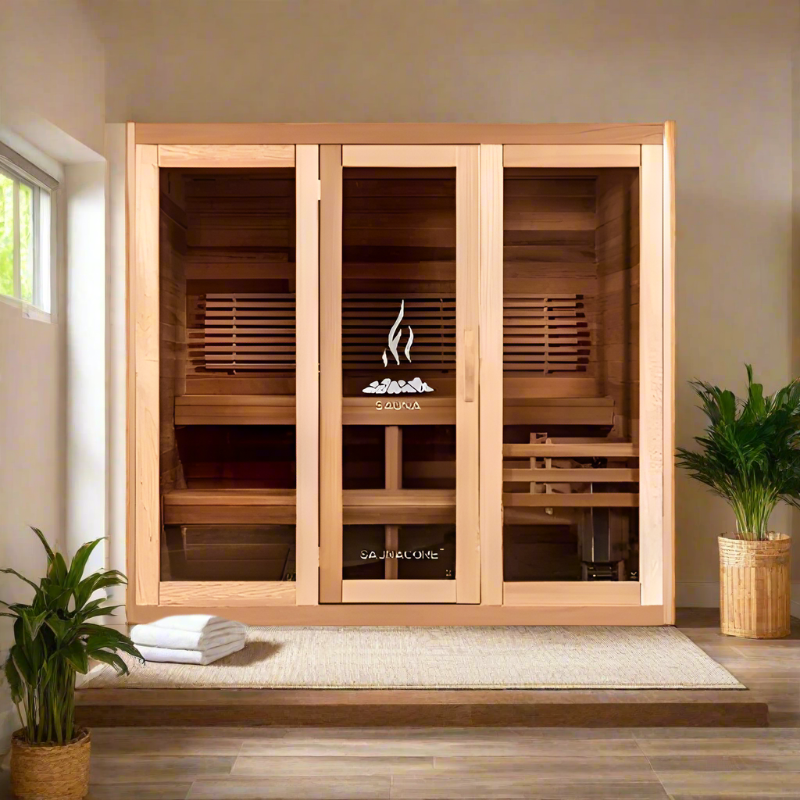 Saunacore Saunas Saunacore Traditional Modular Series C4X7 with Kw 4 SE Heater