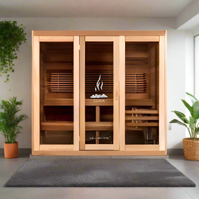 Saunacore Saunas Saunacore Traditional Modular Series C5X8 with Kw 6 SE Heater