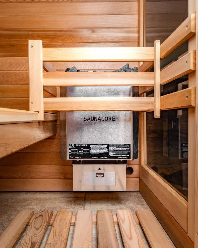 Saunacore Saunas Saunacore Traditional Modular Series C8X10 with Kw 12 SE Heater