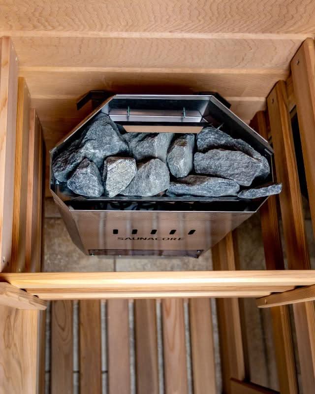 Saunacore Saunas Saunacore Traditional Modular Series C6X9 with Kw 7.5 SE Heater