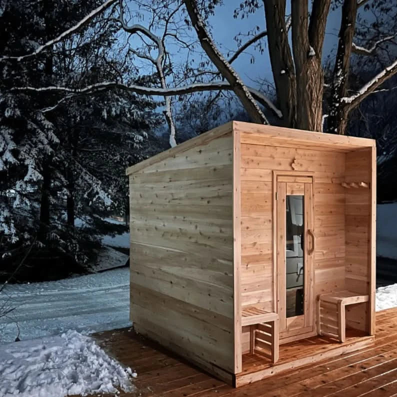 True North Saunas Saunas True North Canadian Made 5 Person Outdoor Traditional Cabin Sauna