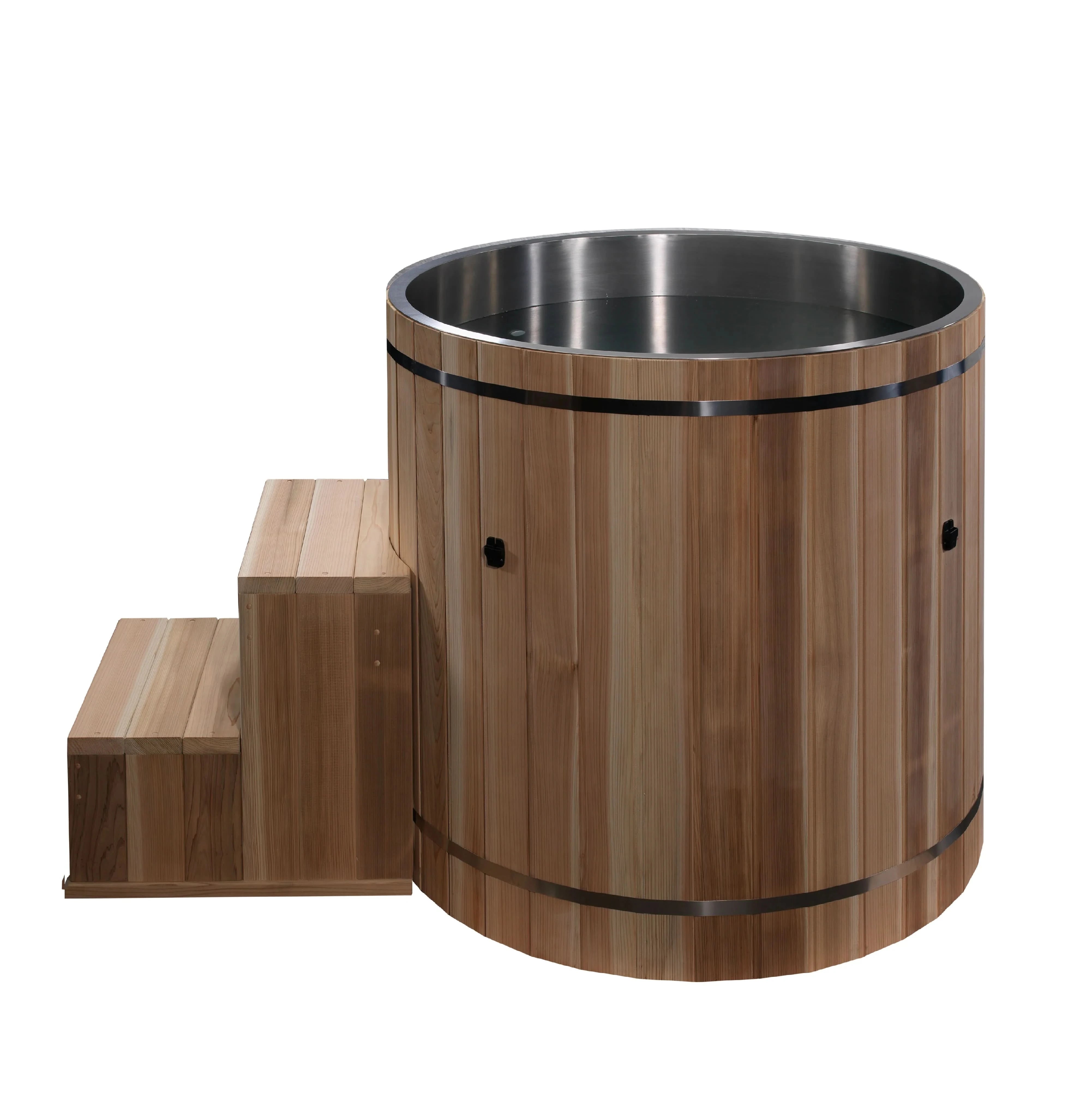 Golden Designs Cold Plunge Tubs Dynamic Cold Therapy Barrel 304 Stainless Steel Cold Plunge Tub