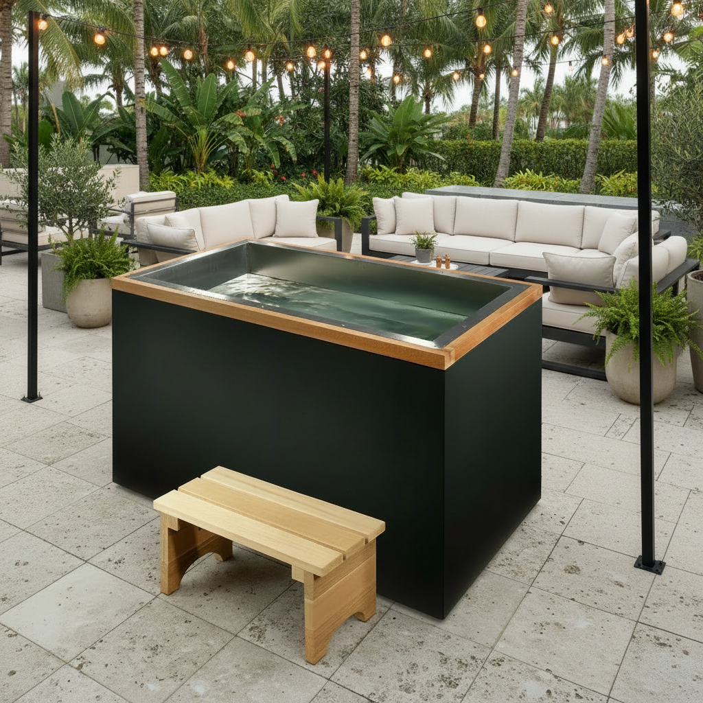 Golden Designs Cold Plunge Tubs Dynamic Cold Therapy "CUBOID" PVC Cold Plunge