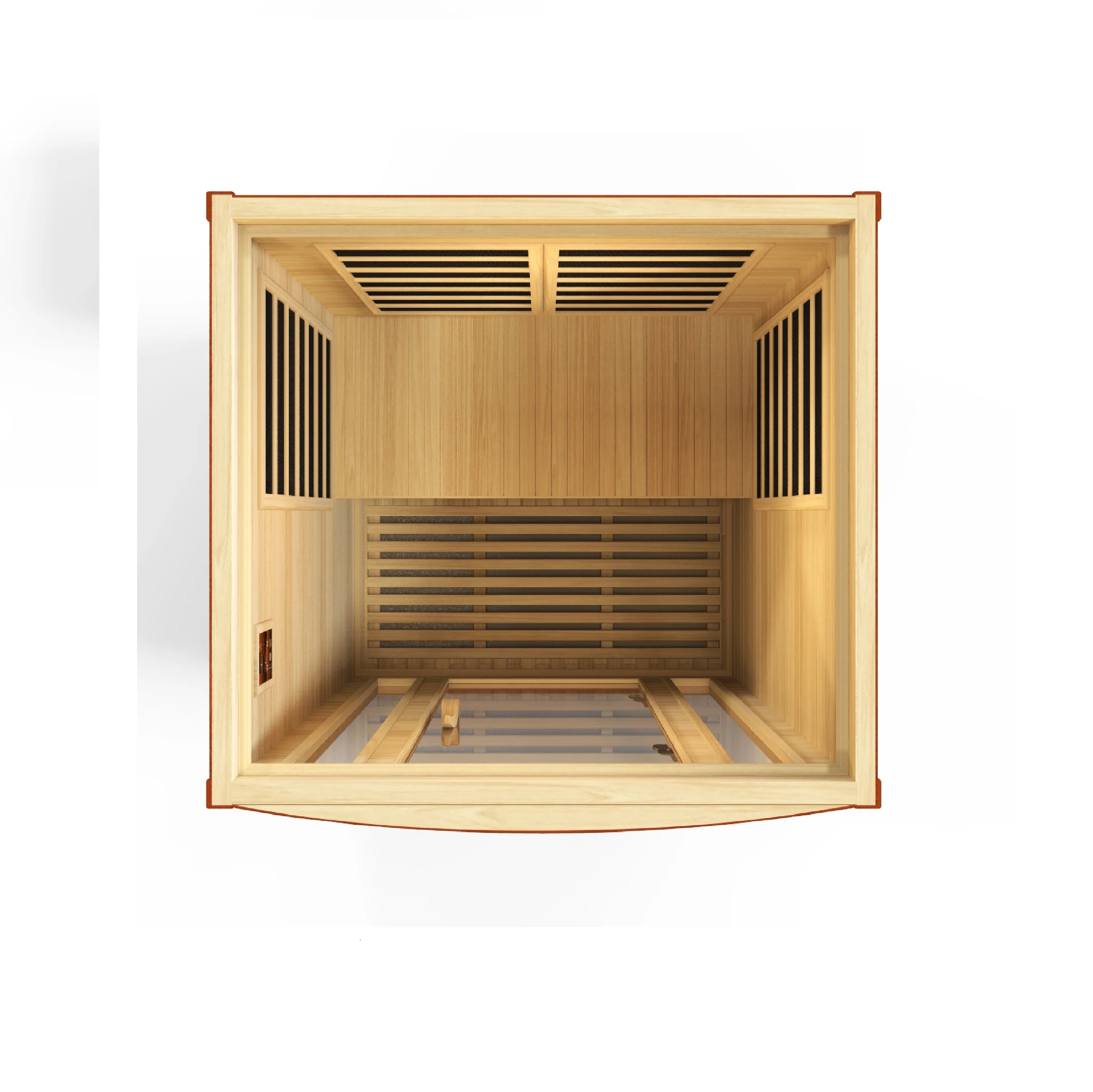 Golden Designs Saunas Golden Designs Dynamic Santiago 2 Person Ultra Low EMF FAR IR Sauna (DYN-6209-02 Elite)