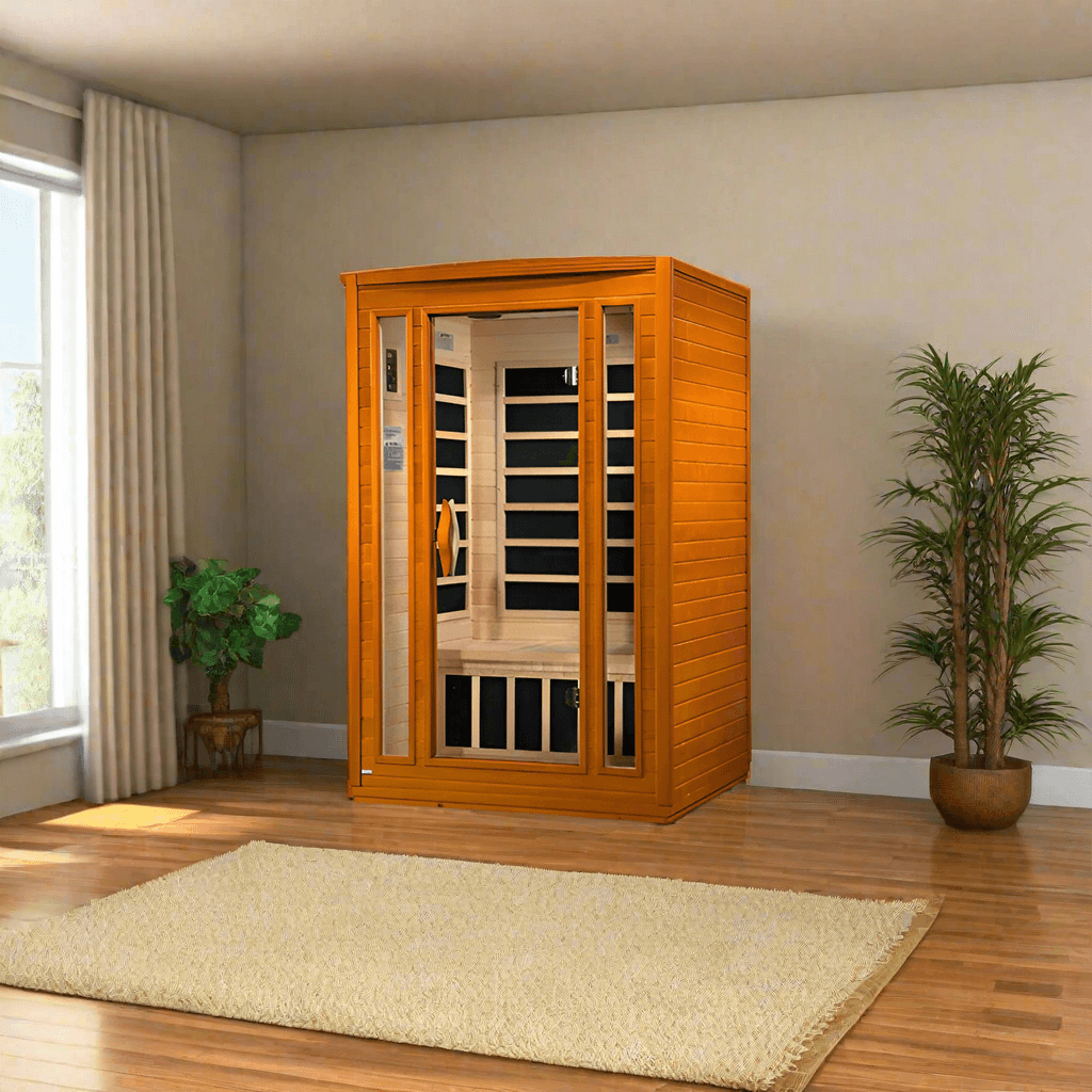 Golden Designs Saunas Golden Designs Dynamic "San Marino Elite" 2 Person Ultra Low EMF Far IR Sauna (DYN-6206-01)