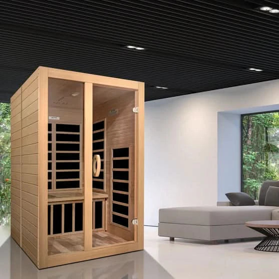 Golden Designs Saunas Golden Designs Dynamic Santiago 2 Person Low EMF FAR IR Sauna (DYN-6209-01)