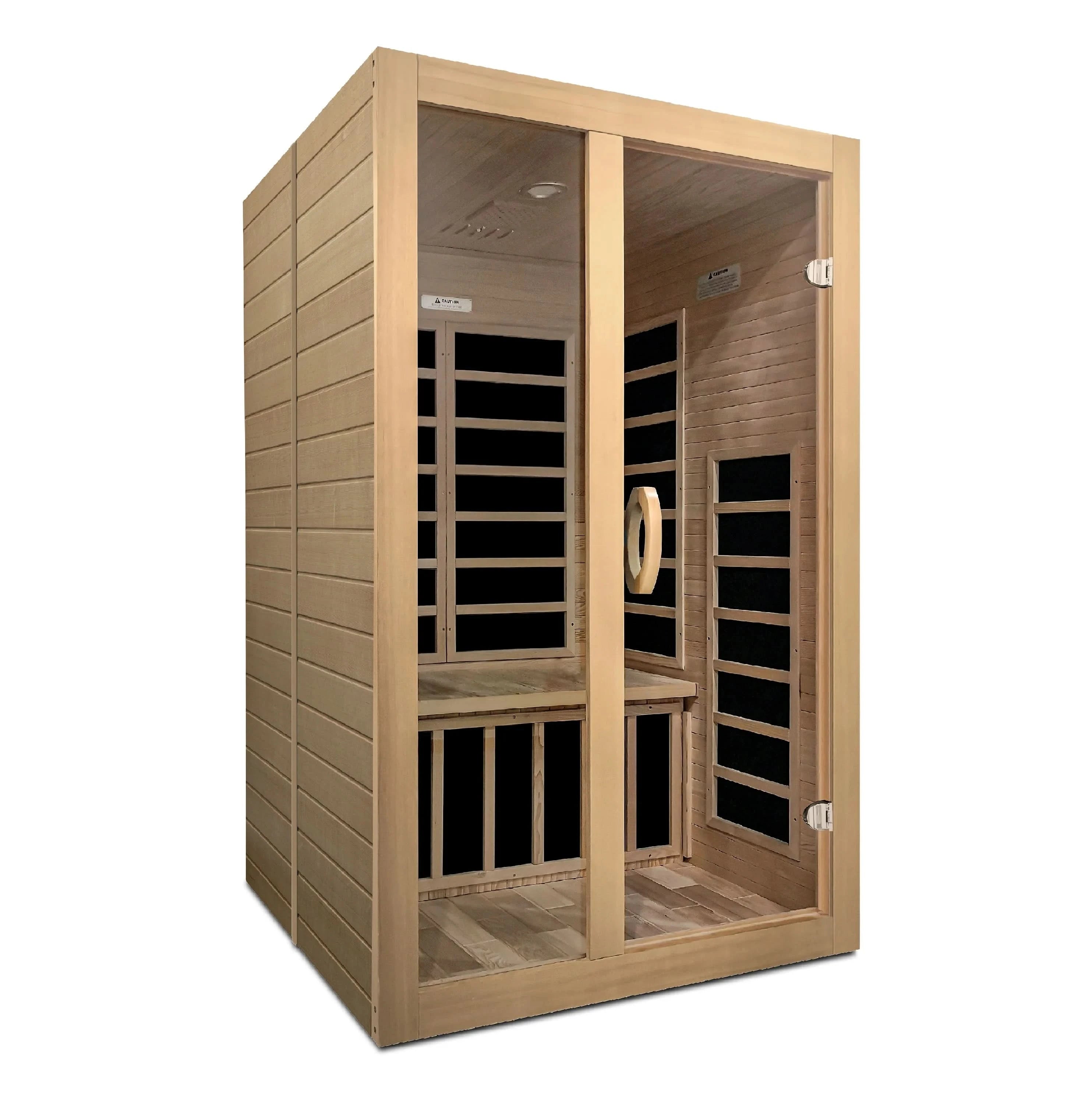 Golden Designs Saunas Golden Designs Dynamic Santiago 2 Person Low EMF FAR IR Sauna (DYN-6209-01)