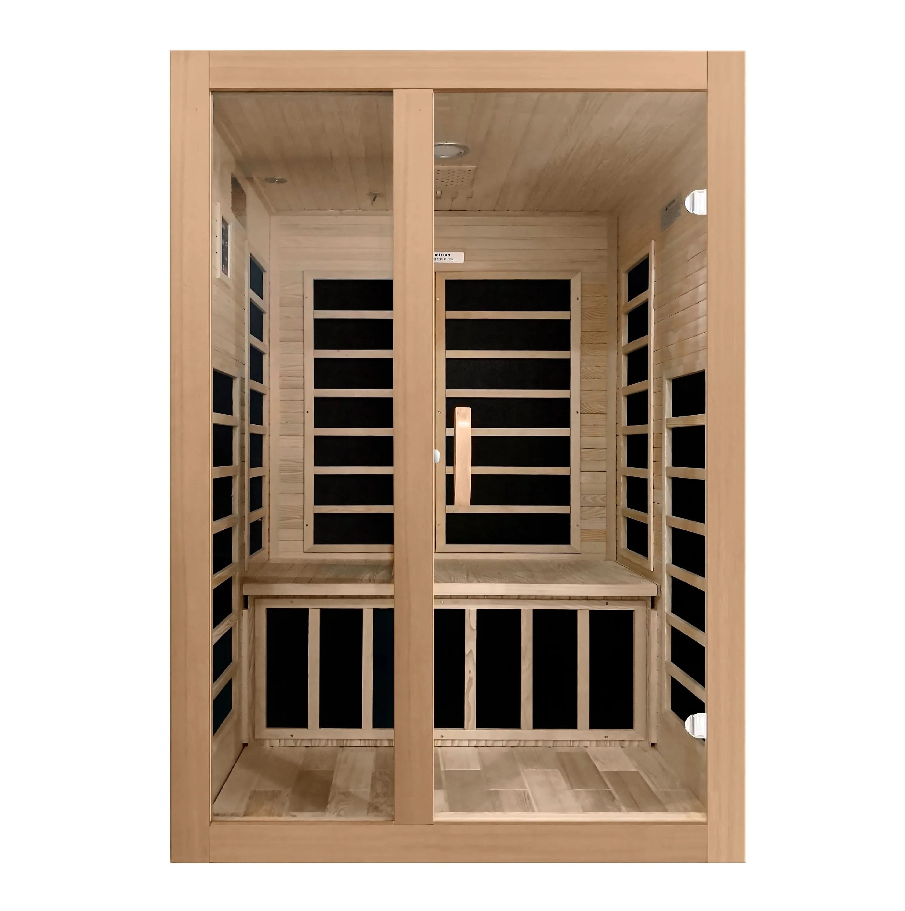 Golden Designs Saunas Golden Designs Dynamic Santiago 2 Person Low EMF FAR IR Sauna (DYN-6209-01)
