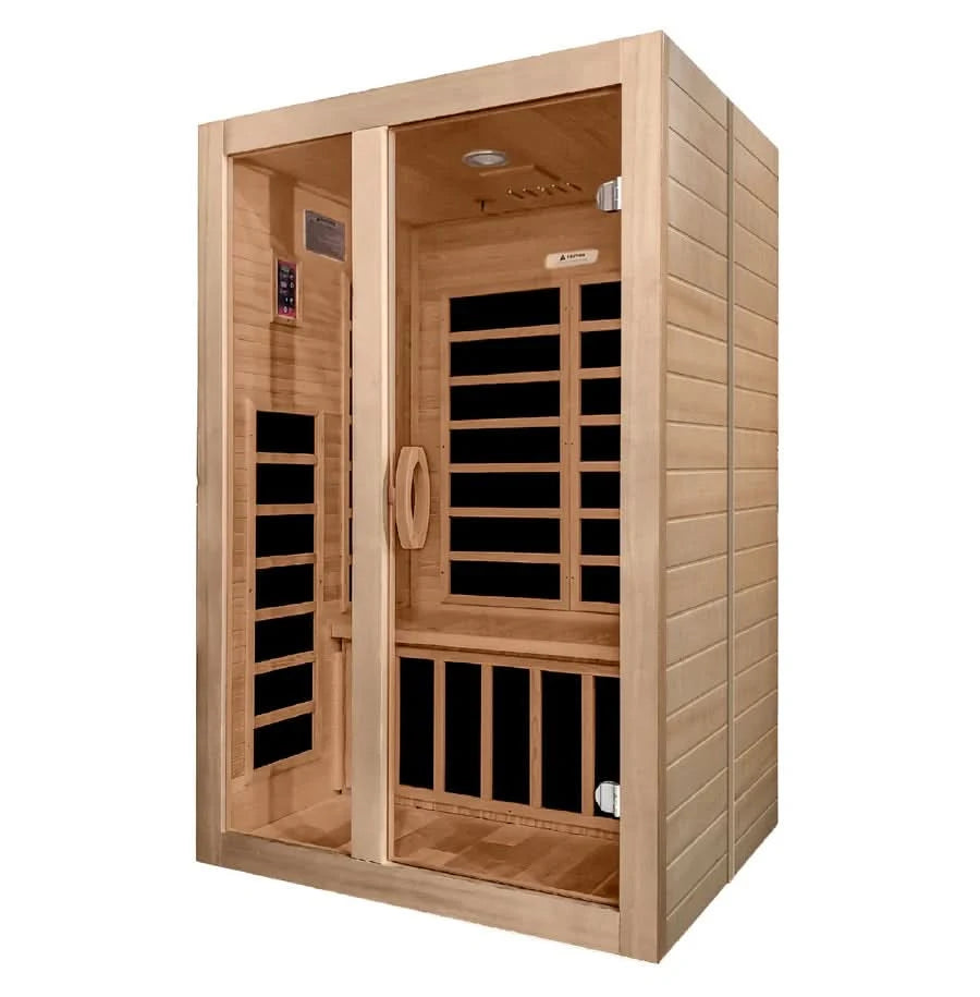 Golden Designs Saunas Golden Designs Dynamic Santiago 2 Person Low EMF FAR IR Sauna (DYN-6209-01)