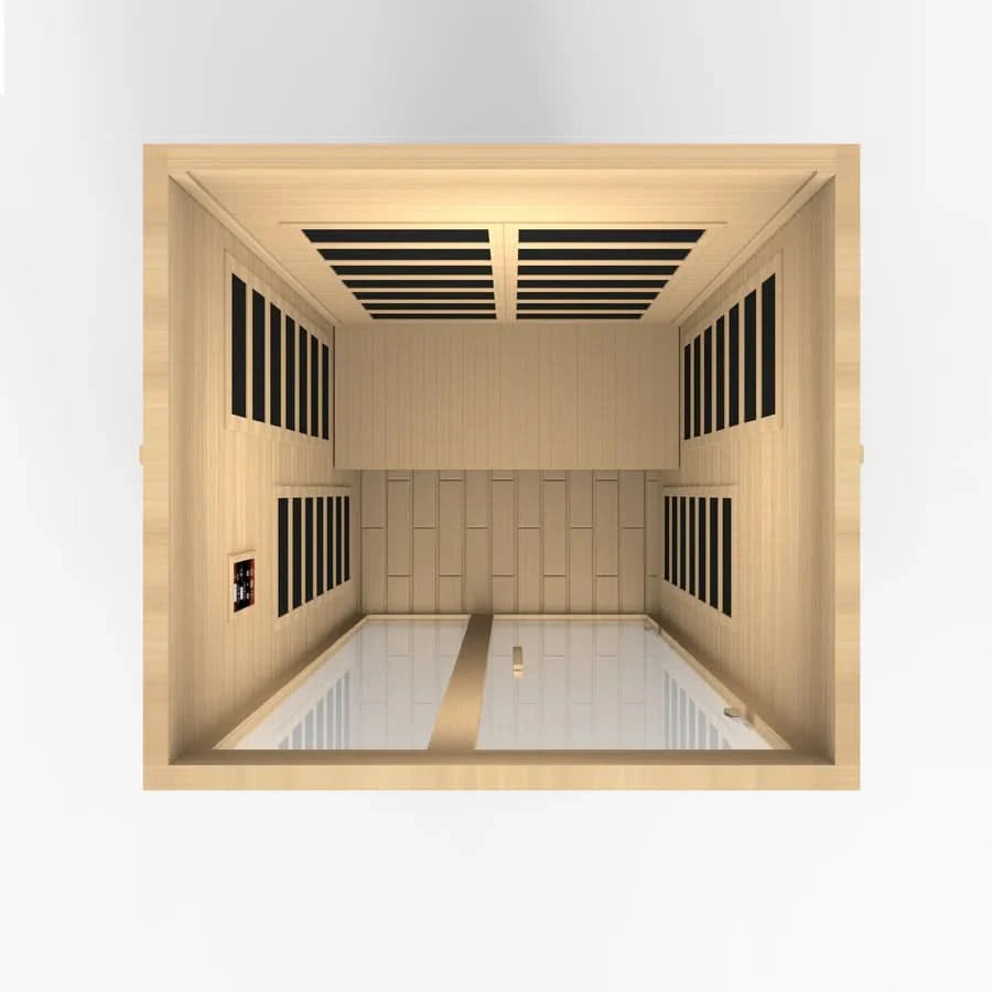 Golden Designs Saunas Golden Designs Dynamic Santiago 2 Person Low EMF FAR IR Sauna (DYN-6209-01)