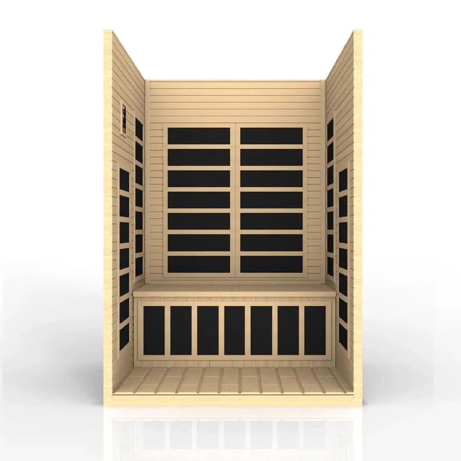 Golden Designs Saunas Golden Designs Dynamic Santiago 2 Person Low EMF FAR IR Sauna (DYN-6209-01)