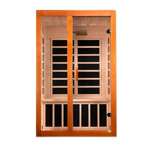 Golden Designs Saunas Golden Designs Dynamic Santiago 2 Person Ultra Low EMF FAR IR Sauna (DYN-6209-02 Elite)