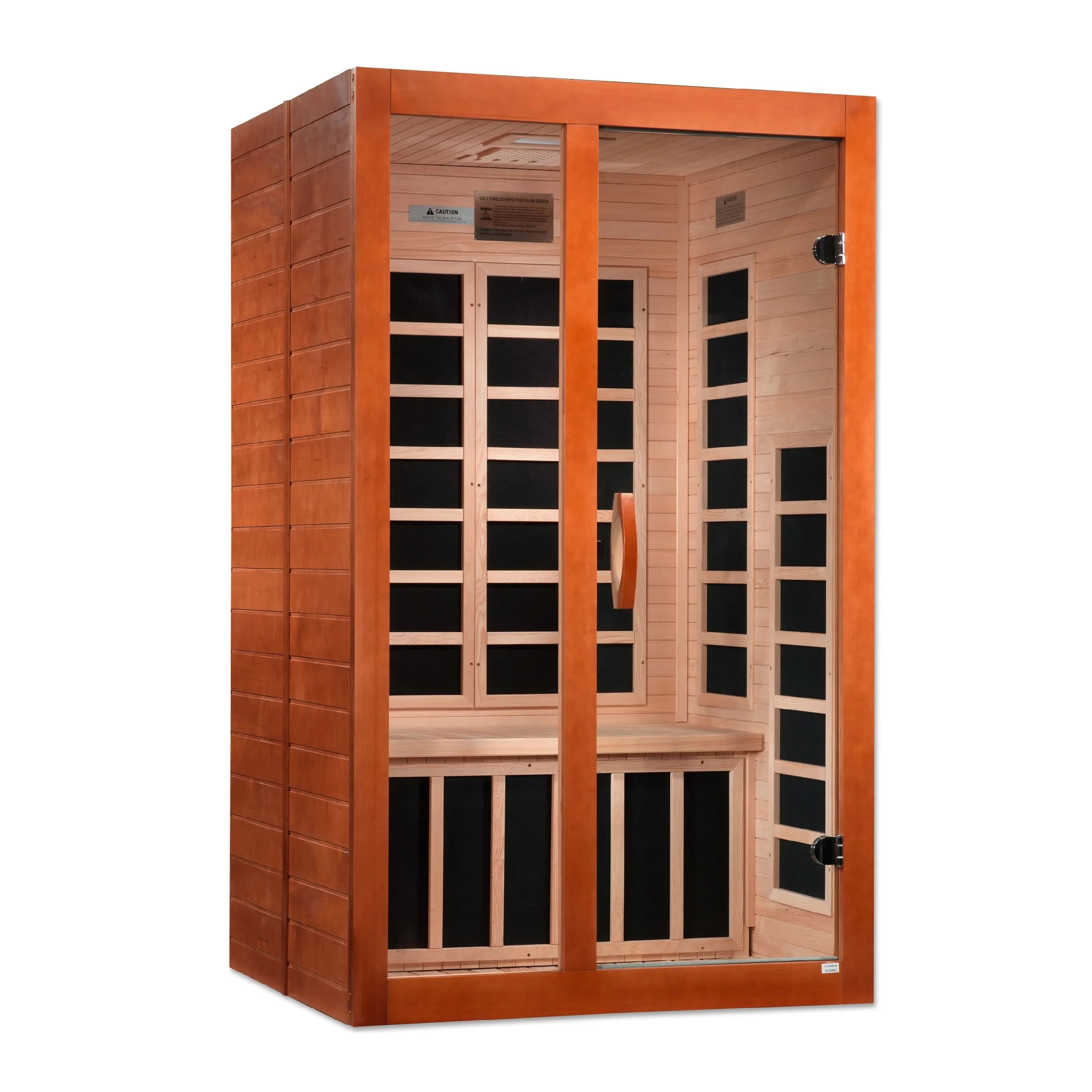 Golden Designs Saunas Golden Designs Dynamic Santiago 2 Person Ultra Low EMF FAR IR Sauna (DYN-6209-02 Elite)