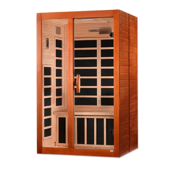 Golden Designs Saunas Golden Designs Dynamic Santiago 2 Person Ultra Low EMF FAR IR Sauna (DYN-6209-02 Elite)