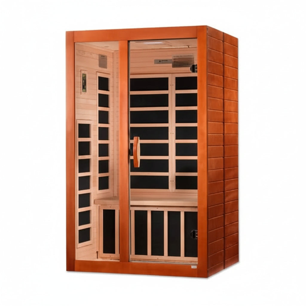 Golden Designs Saunas Golden Designs Dynamic Santiago 2 Person Ultra Low EMF FAR IR Sauna (DYN-6209-02 Elite)
